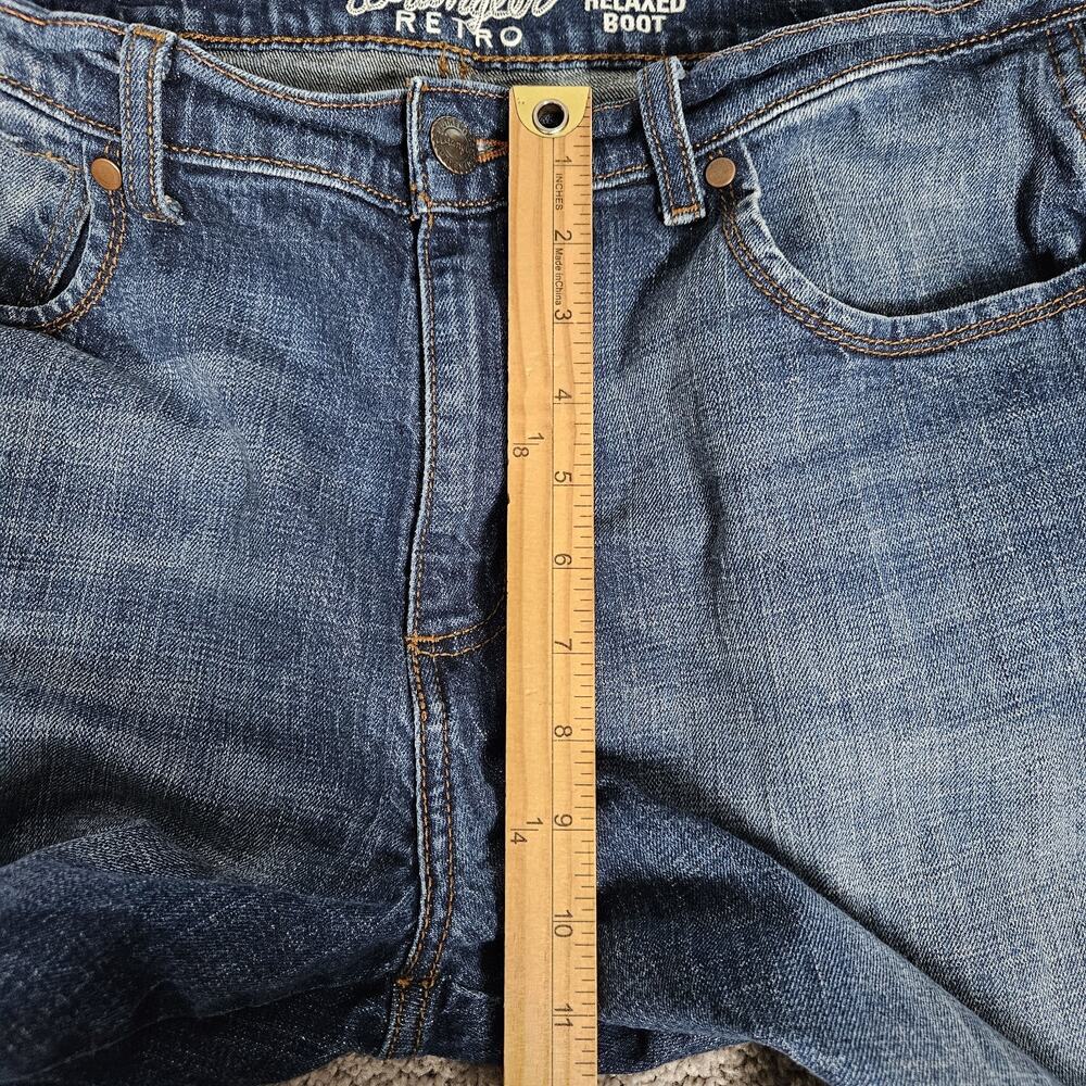 Wrangler Retro Jeans Mens 34X28 (Tag 36X30) Blue Relaxed Boot Cowboy Western - Picture 7 of 10
